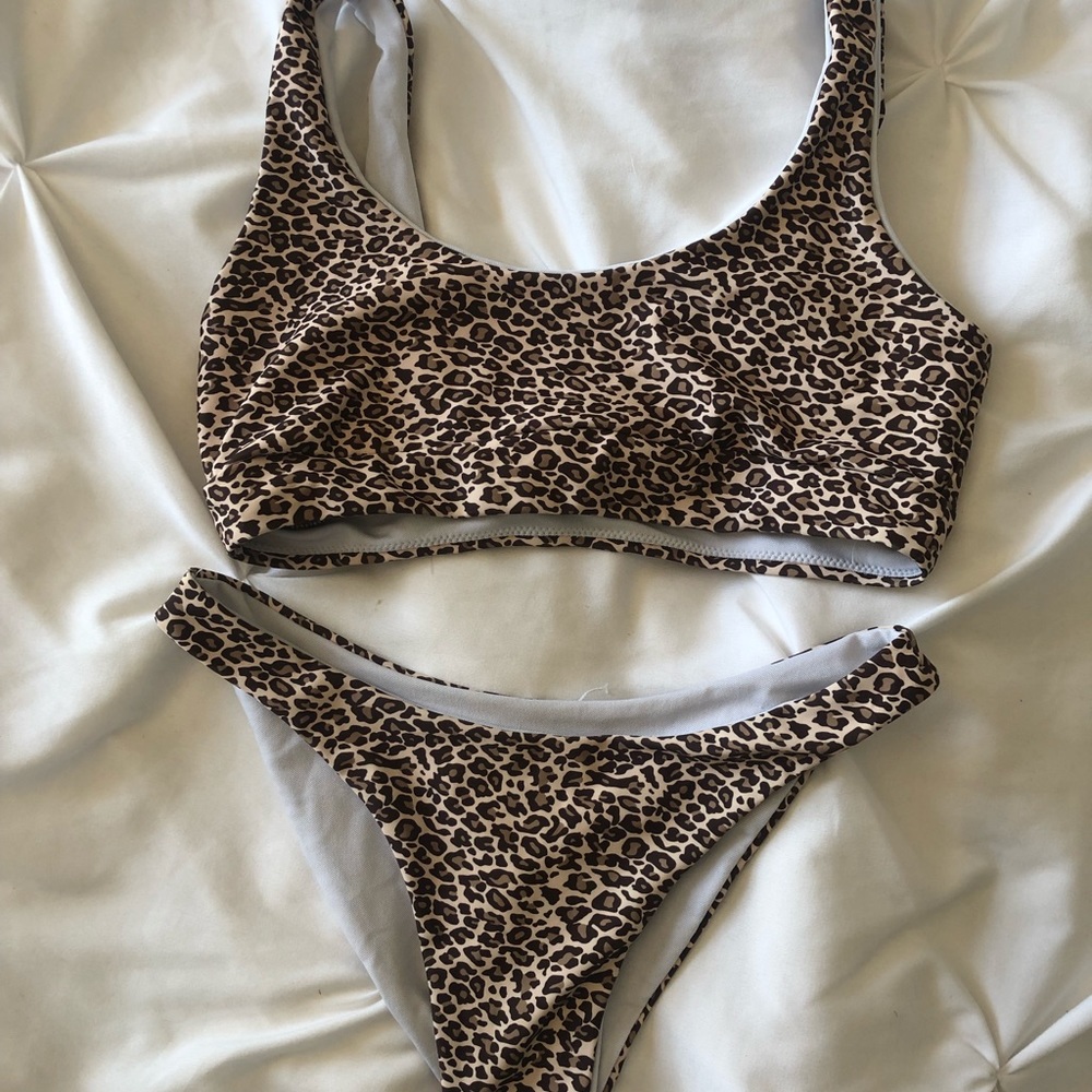Super adorable cheetah swimsuit